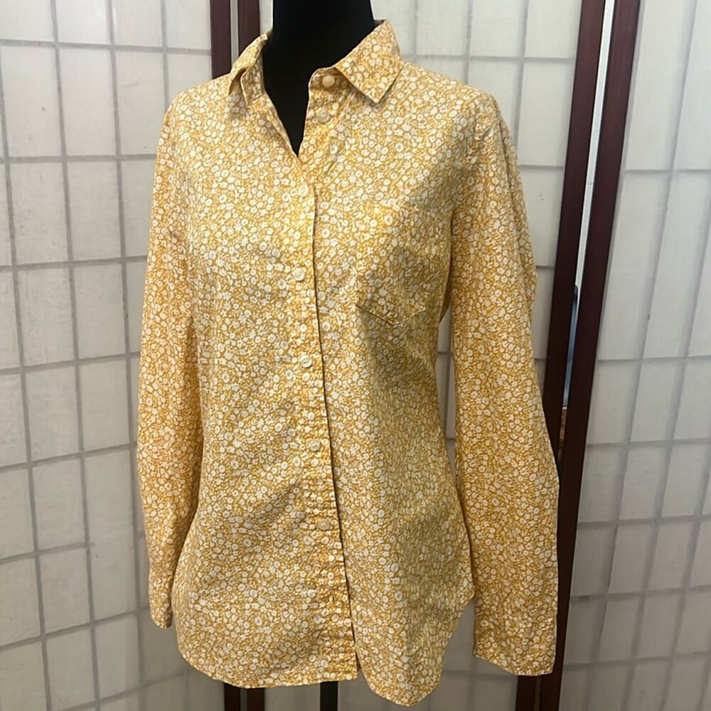 J,CREW BUTTON UP SHIRT IN COTTON POPLIN SIZE S